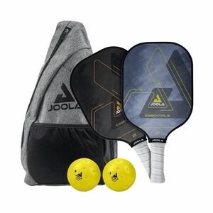 JOOLA Pickleball Essentials Set of 2 Paddles + 2 Balls, Sling Bag Fiberglass NEW